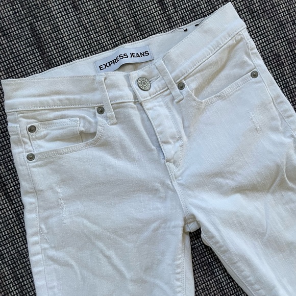 Express White Skinny Jeans, size 24, Good Condition